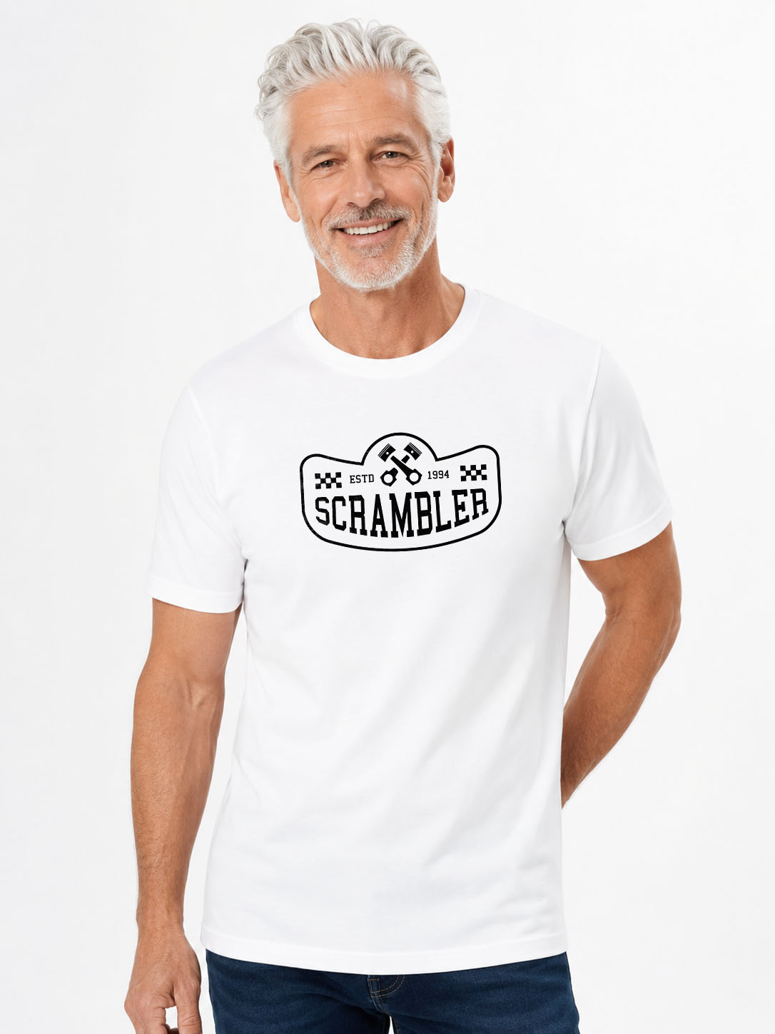 Original T-Shirt - SCRAMBLER - Retro-Motorrad