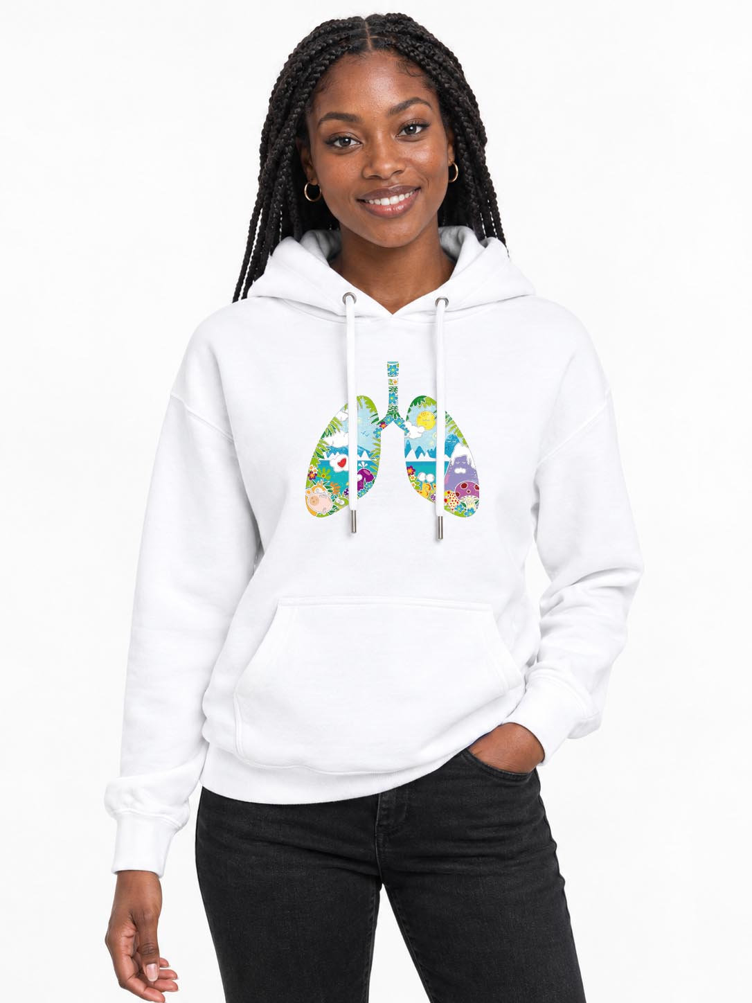 Original-Sweatshirt für Damen „Happy Lungs“
