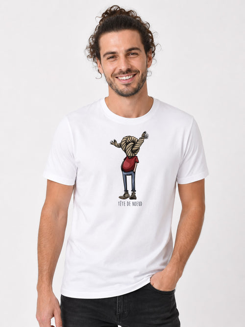 1-Kopf-2-Knoten-Humor-T-Shirt