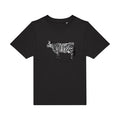 t-shirt humour enfant -drole-de-zebre- couleur  Black
