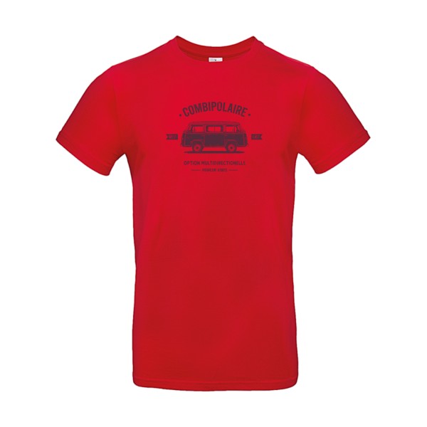 T-shirt humour original Combipolaire T Shirt couleur Red